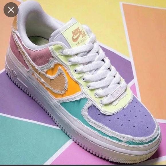 NIKE Womens Air Force 1 '07 Premium 'Pastel Reveal' SNEAKERS SIZE 8.5 UNREVEALED - Picture 3 of 9